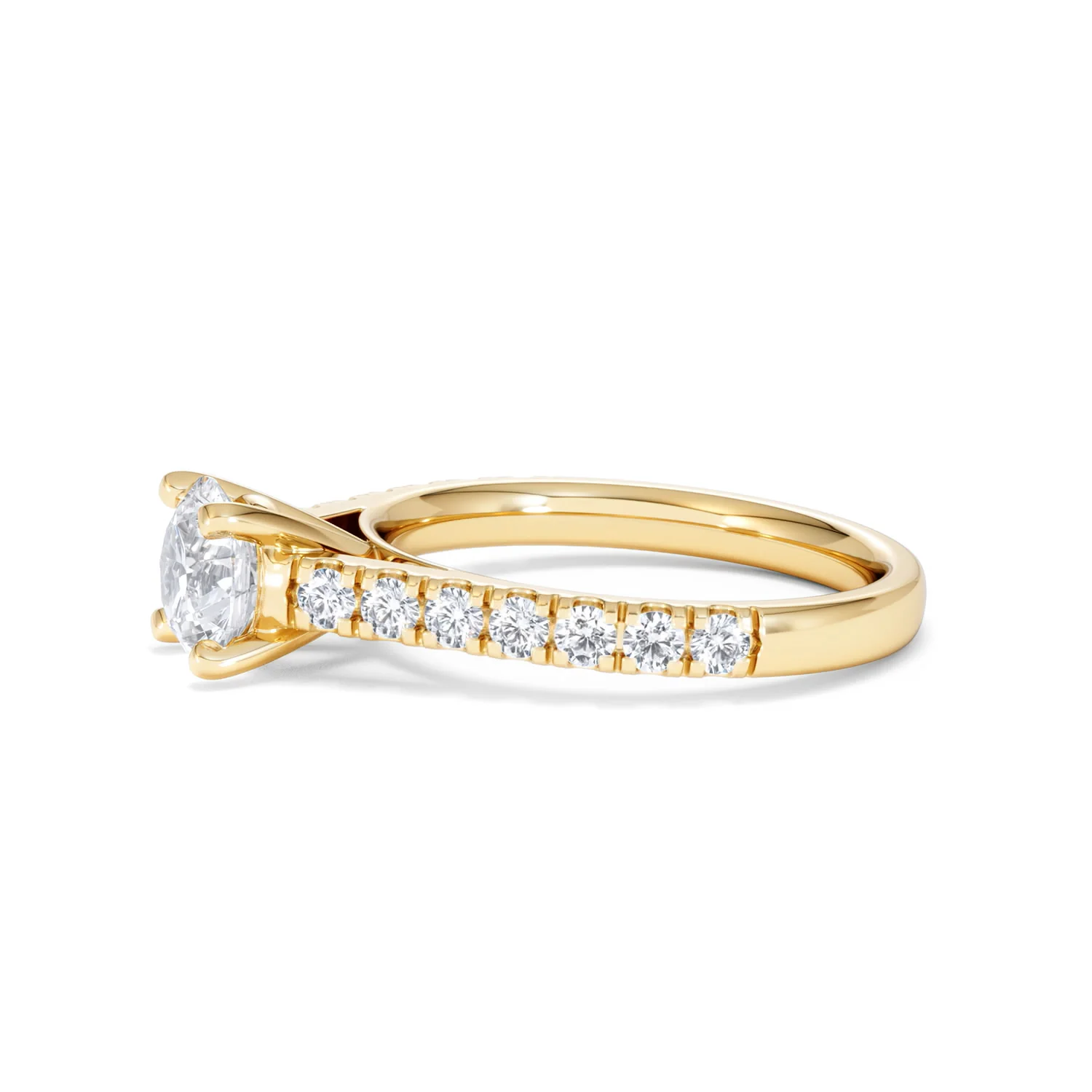 Natalia Lab Diamond Engagement Side Stone Ring 18K Gold 1.50CT F/VS1 - Image 72