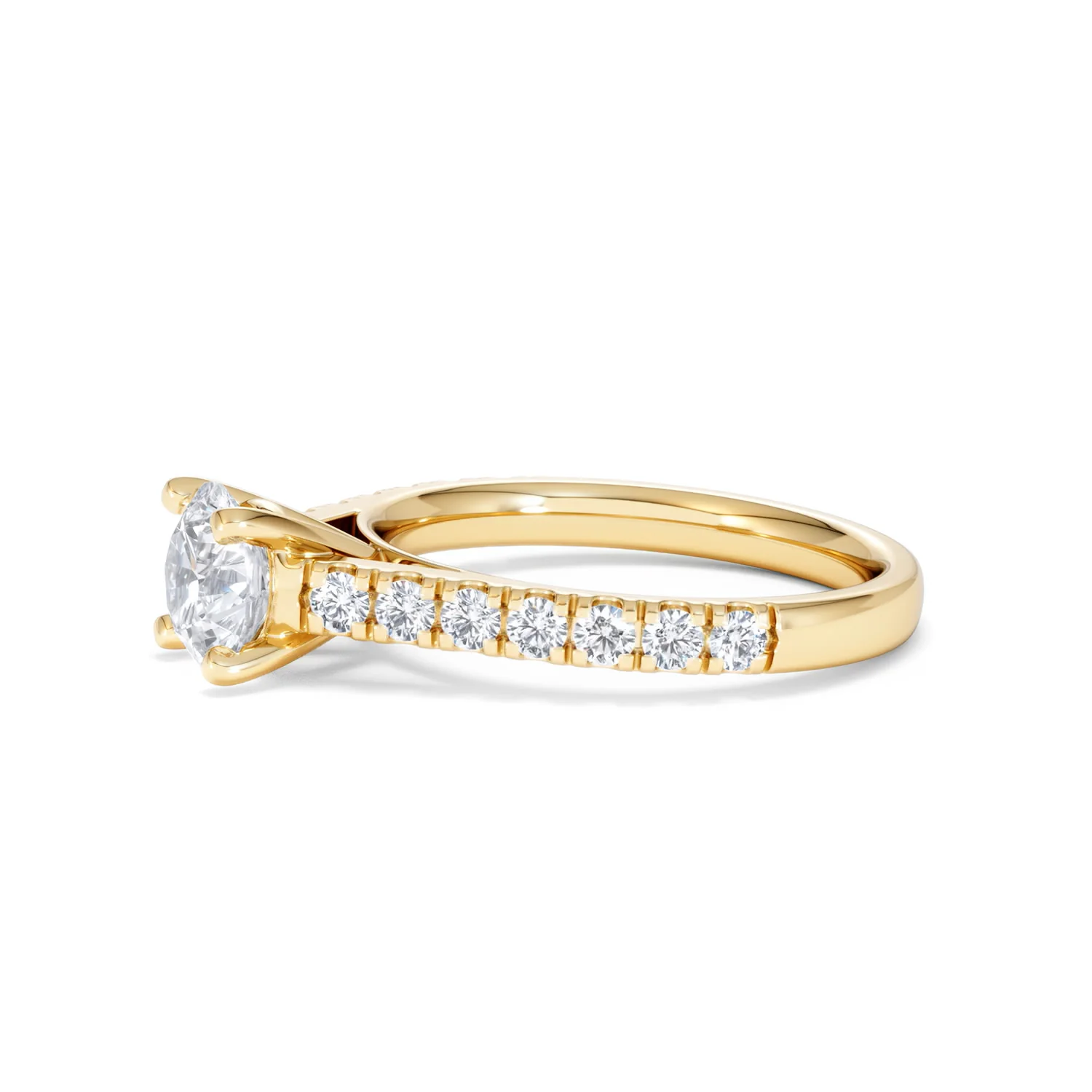 Natalia Lab Diamond Engagement Side Stone Ring 18K Gold 1.50CT F/VS1 - Image 73