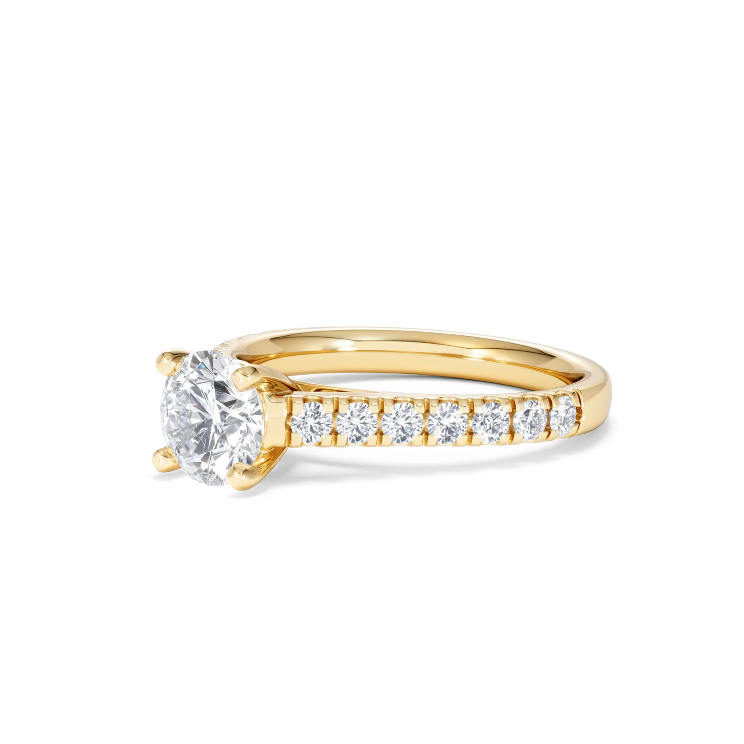 Natalia Lab Diamond Engagement Side Stone Ring 18K Gold 1.50CT F/VS1 - Image 79