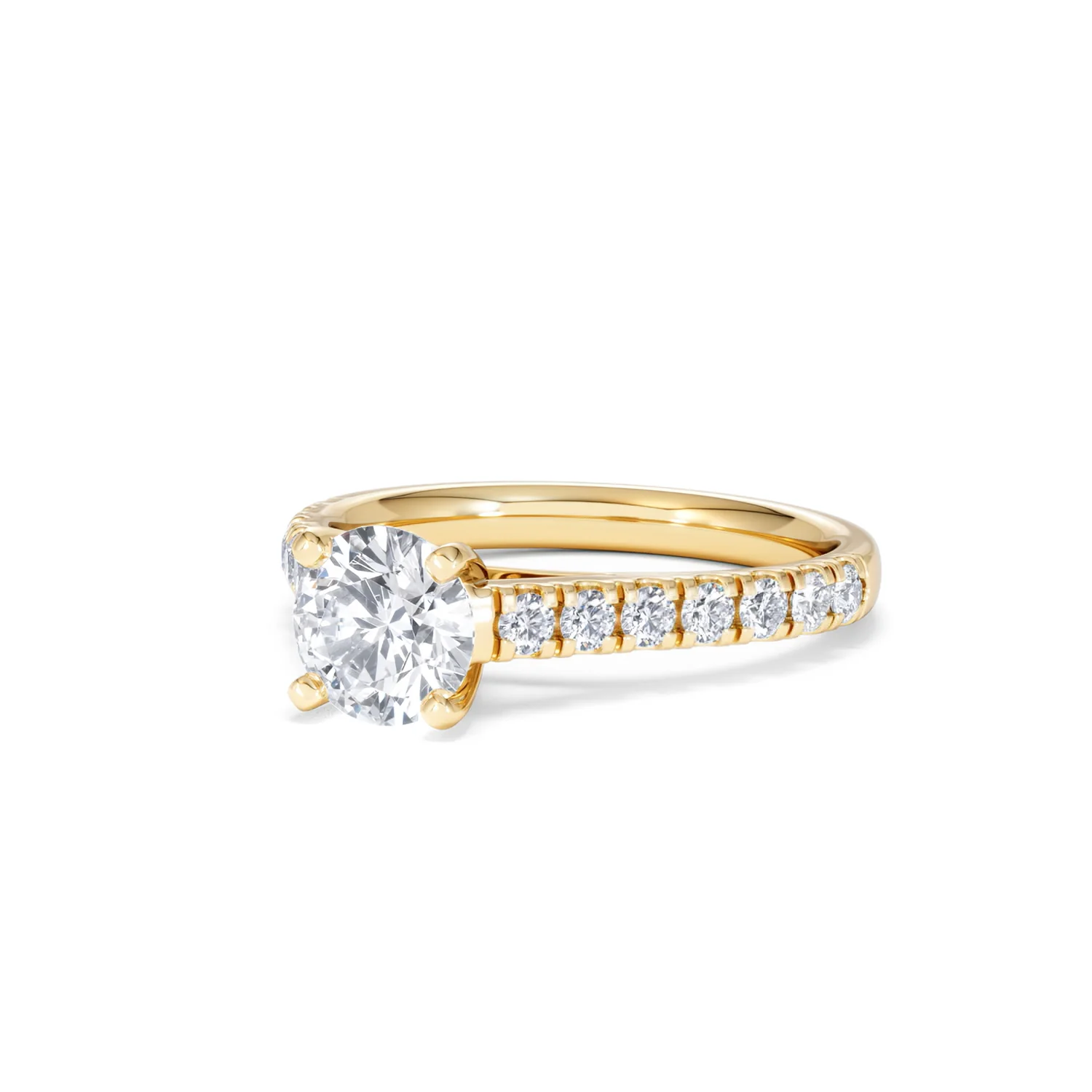 Natalia Lab Diamond Engagement Side Stone Ring 18K Gold 1.50CT F/VS1 - Image 82
