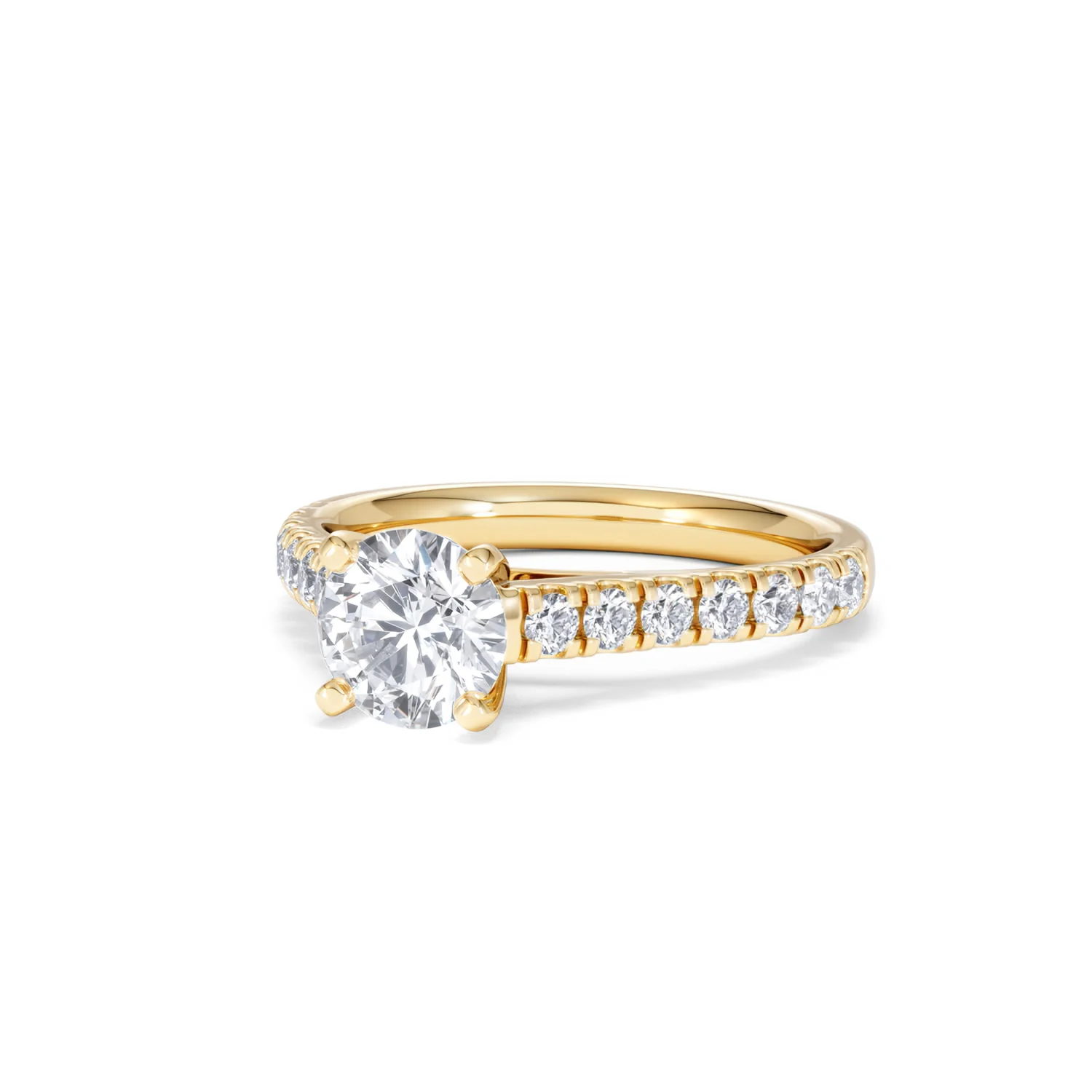 Natalia Lab Diamond Engagement Side Stone Ring 18K Gold 1.50CT F/VS1 - Image 83