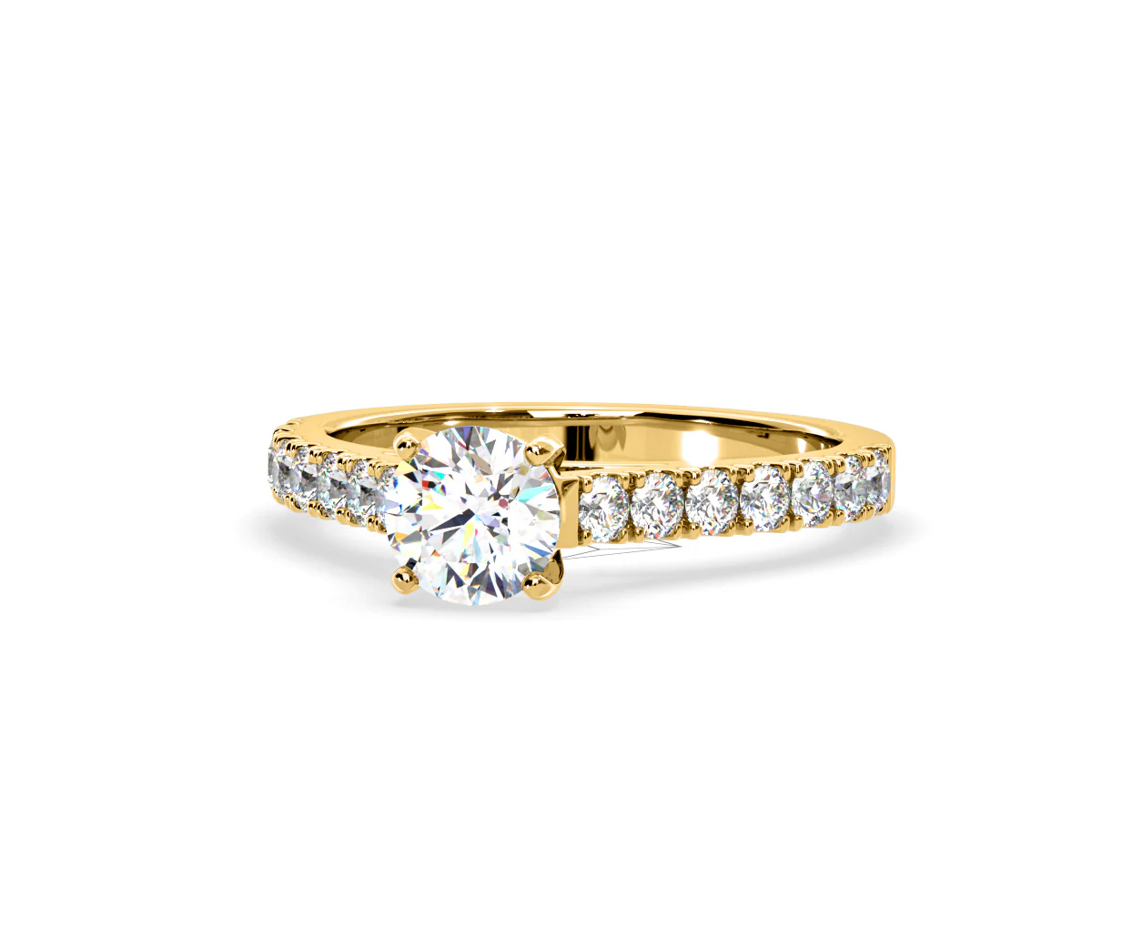 Natalia Lab Diamond Engagement Side Stone Ring 18K Gold 1.50CT F/VS1 - Image 91