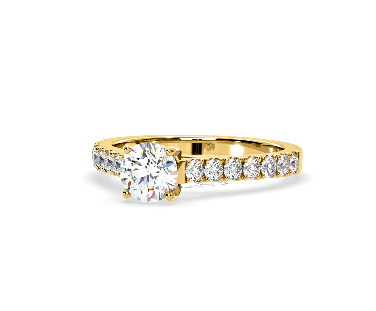Natalia Lab Diamond Engagement Side Stone Ring 18K Gold 1.50CT F/VS1 - Image 92