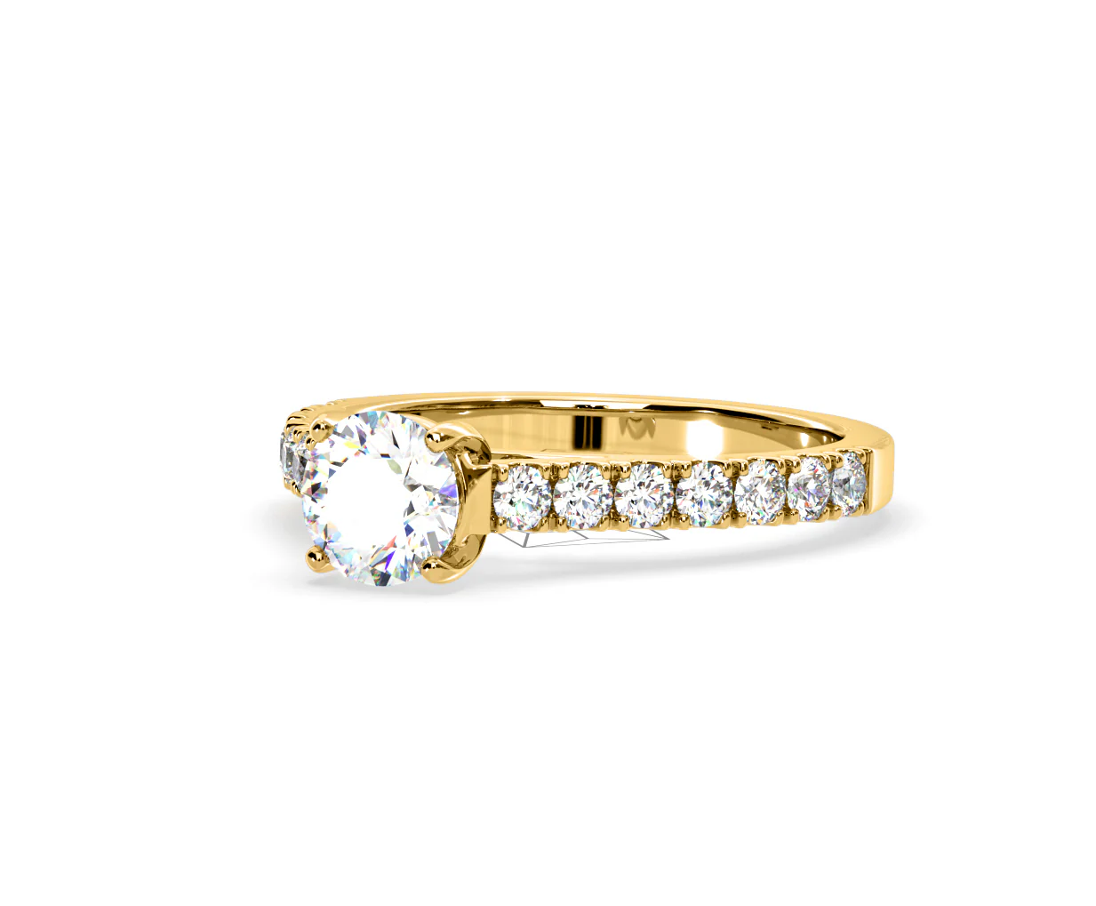 Natalia Lab Diamond Engagement Side Stone Ring 18K Gold 1.50CT F/VS1 - Image 94