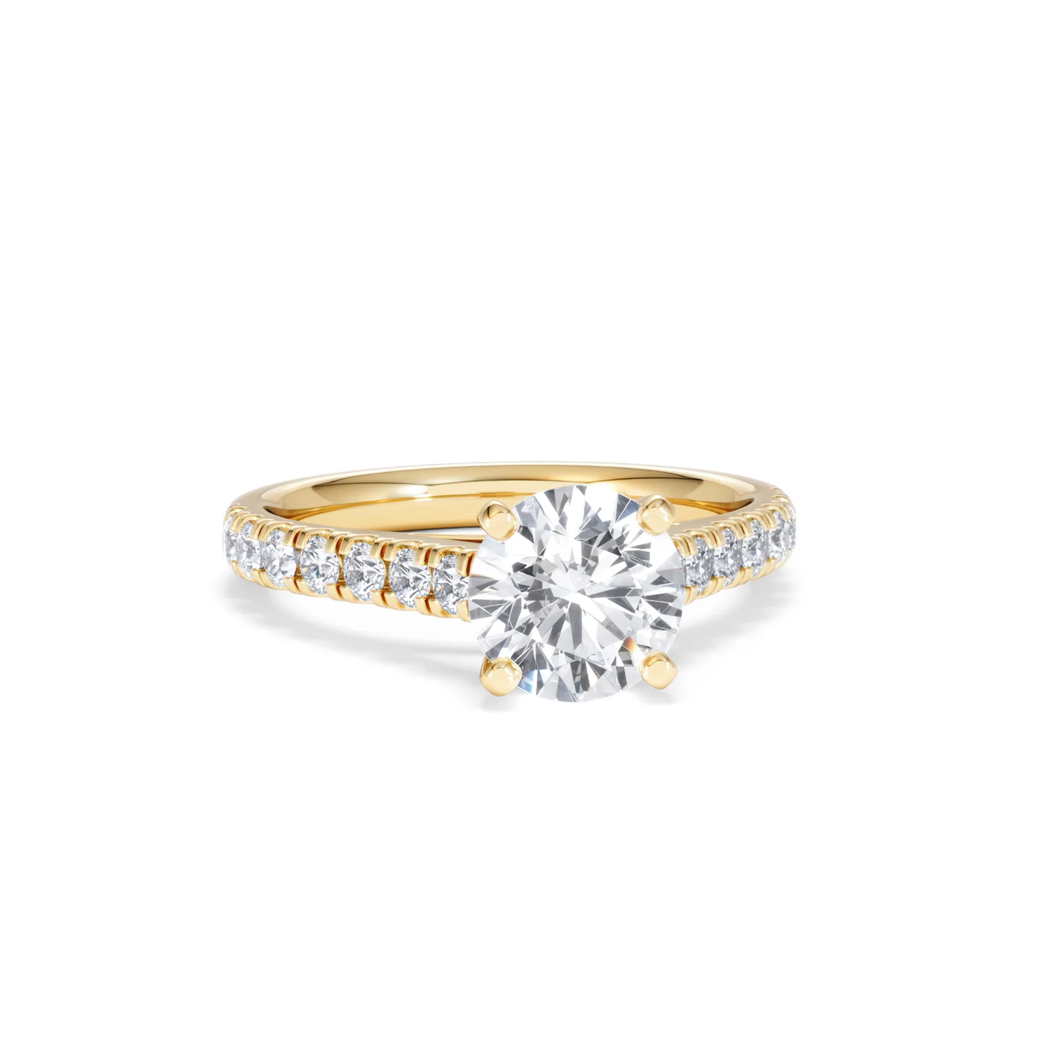Natalia Lab Diamond Engagement Side Stone Ring 18K Gold 2.00CT F/VS1 - Image 10