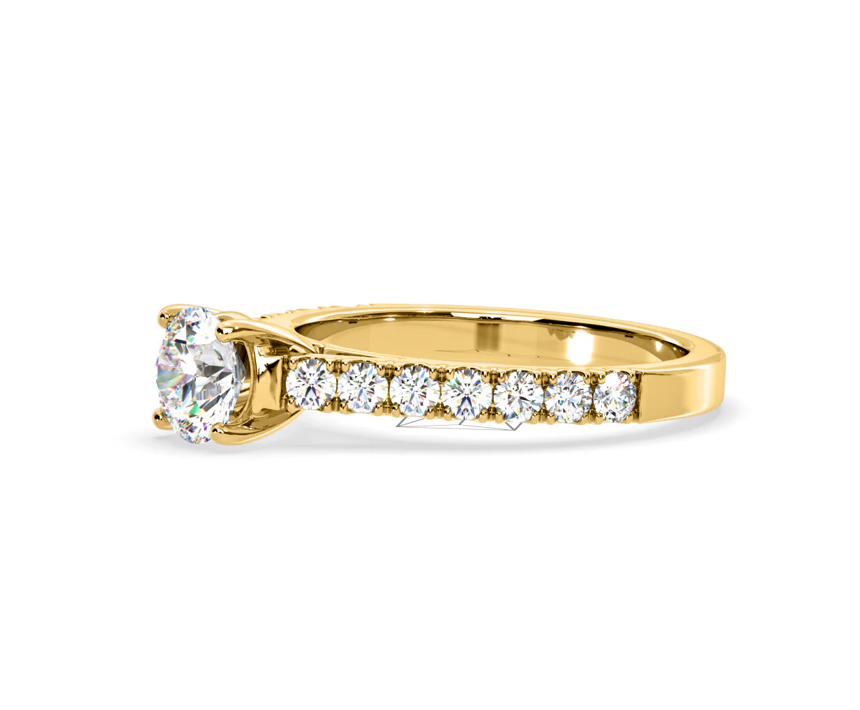 Natalia Lab Diamond Engagement Side Stone Ring 18K Gold 2.00CT F/VS1 - Image 100