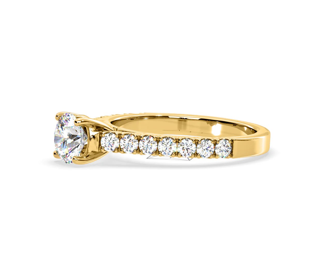 Natalia Lab Diamond Engagement Side Stone Ring 18K Gold 2.00CT F/VS1 - Image 101