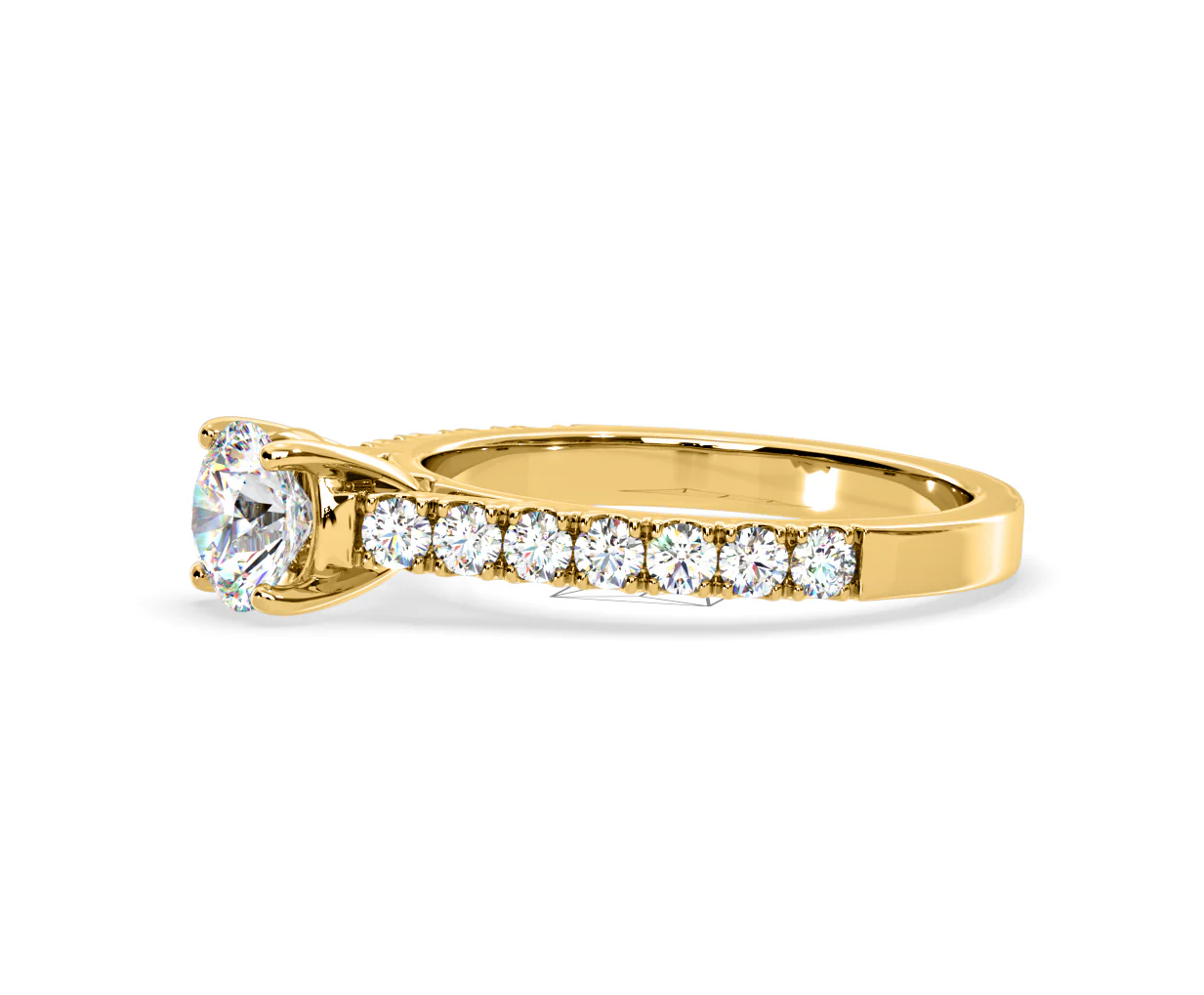 Natalia Lab Diamond Engagement Side Stone Ring 18K Gold 2.00CT F/VS1 - Image 102