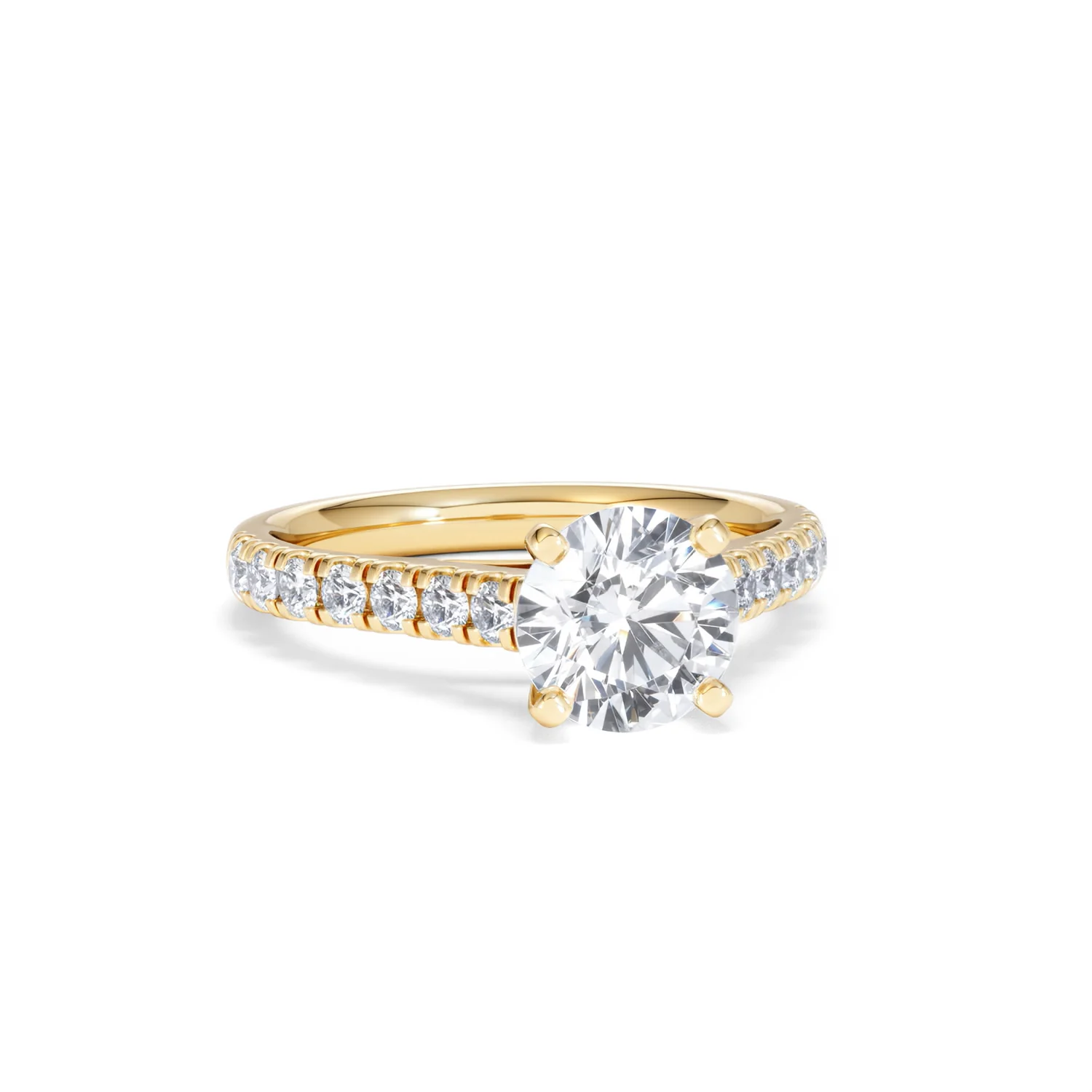 Natalia Lab Diamond Engagement Side Stone Ring 18K Gold 2.00CT F/VS1 - Image 11