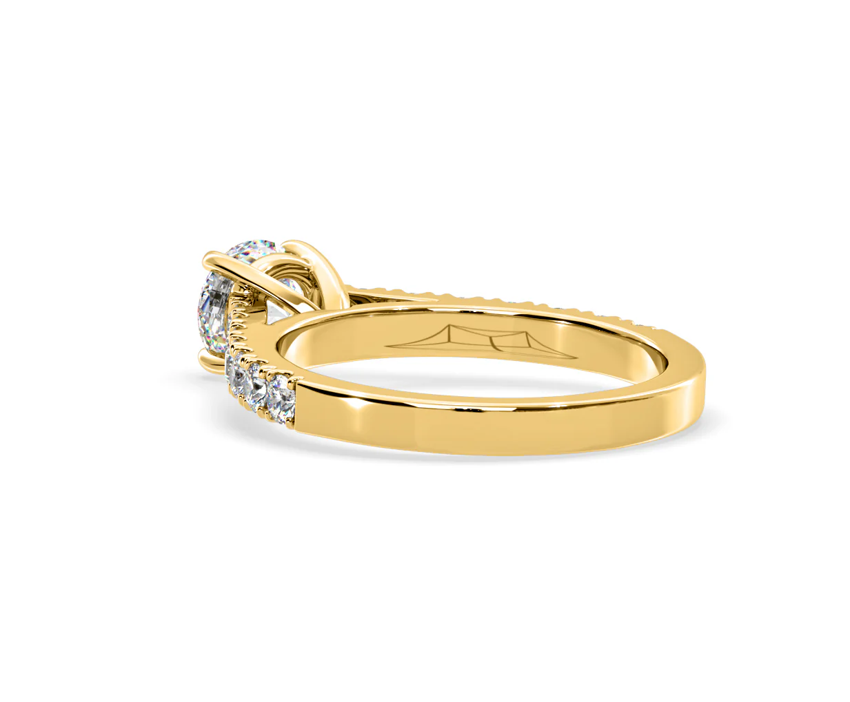Natalia Lab Diamond Engagement Side Stone Ring 18K Gold 2.00CT F/VS1 - Image 119