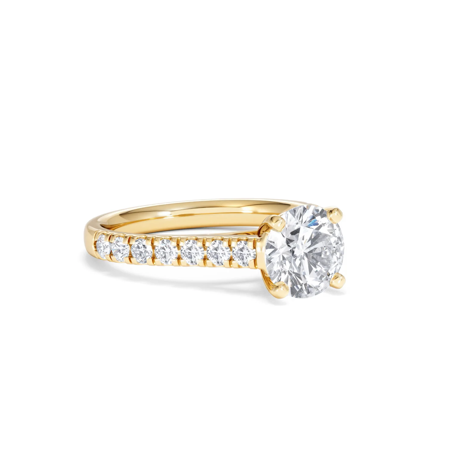 Natalia Lab Diamond Engagement Side Stone Ring 18K Gold 2.00CT F/VS1 - Image 15