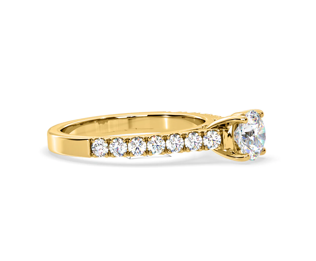 Natalia Lab Diamond Engagement Side Stone Ring 18K Gold 2.00CT F/VS1 - Image 153