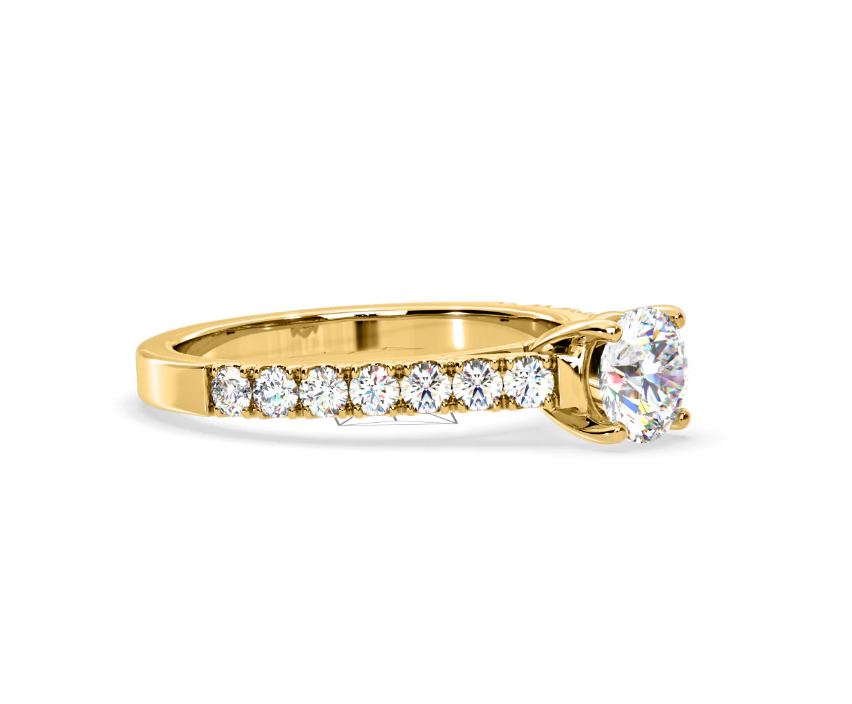 Natalia Lab Diamond Engagement Side Stone Ring 18K Gold 2.00CT F/VS1 - Image 156