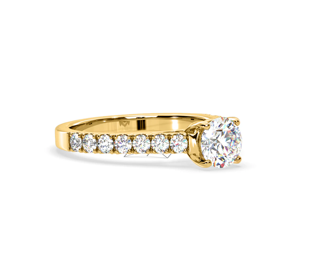 Natalia Lab Diamond Engagement Side Stone Ring 18K Gold 2.00CT F/VS1 - Image 159