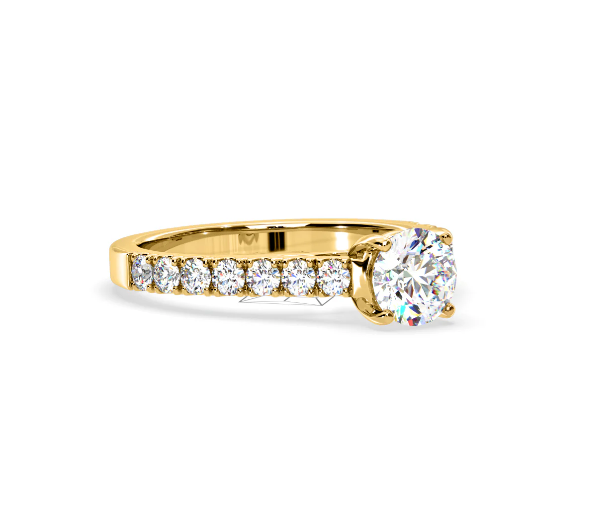Natalia Lab Diamond Engagement Side Stone Ring 18K Gold 2.00CT F/VS1 - Image 160