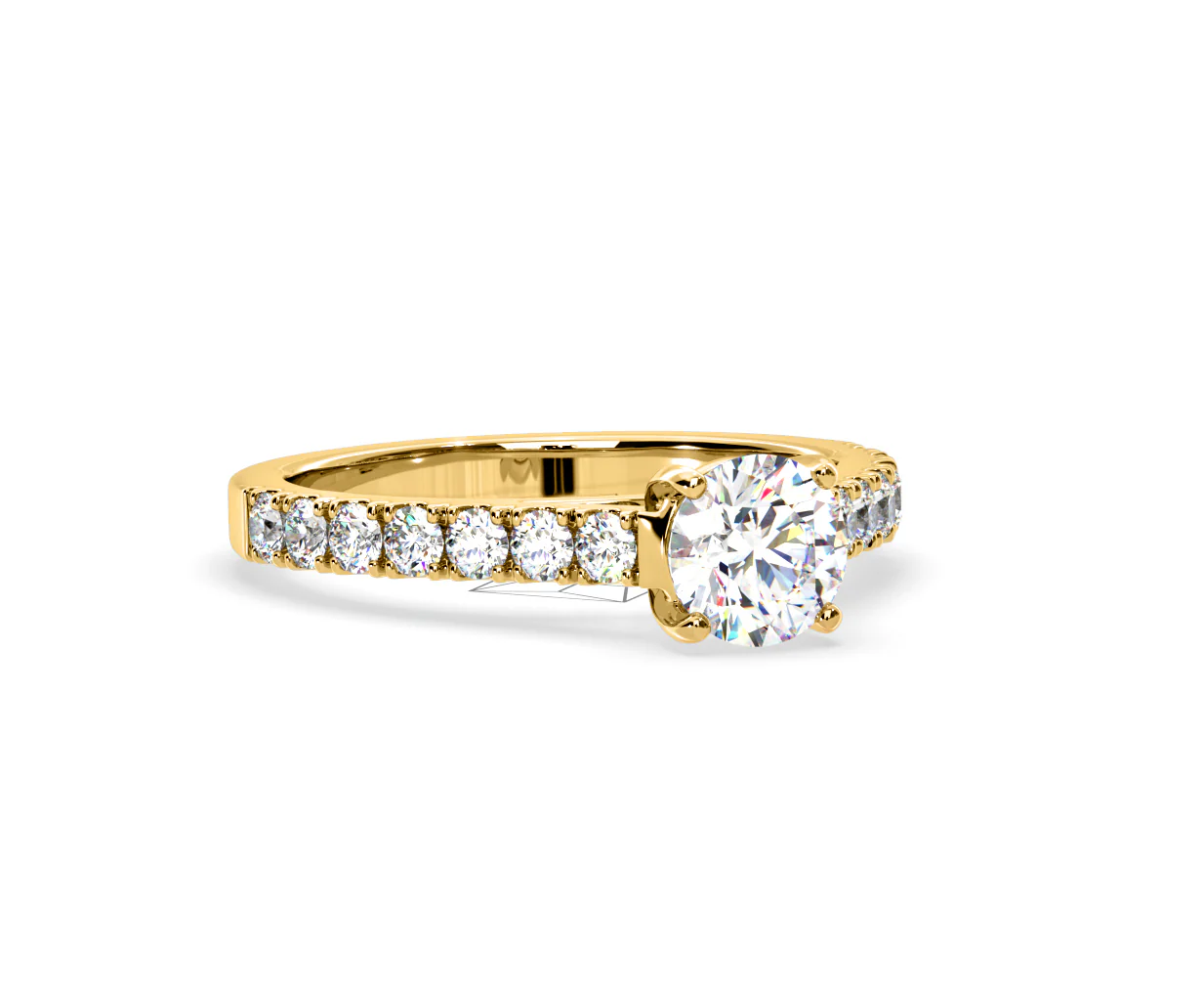 Natalia Lab Diamond Engagement Side Stone Ring 18K Gold 2.00CT F/VS1 - Image 162