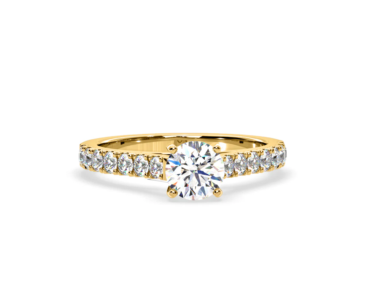 Natalia Lab Diamond Engagement Side Stone Ring 18K Gold 2.00CT F/VS1 - Image 166