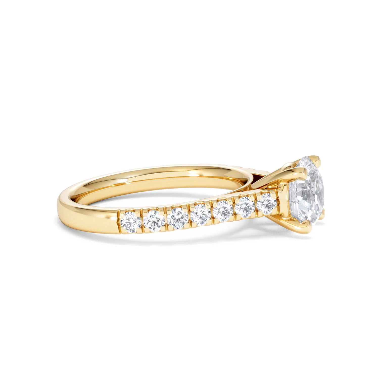 Natalia Lab Diamond Engagement Side Stone Ring 18K Gold 2.00CT F/VS1 - Image 24