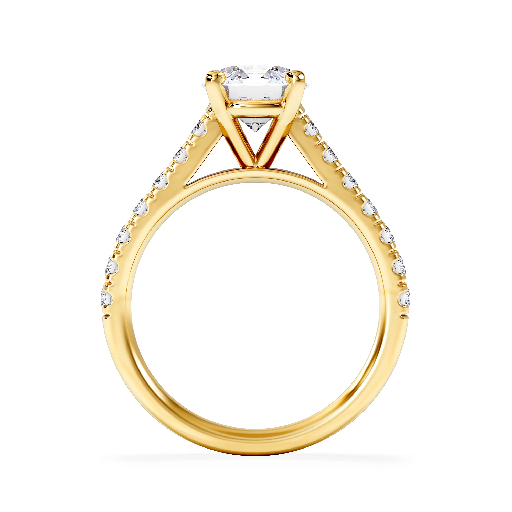 Natalia Lab Diamond Engagement Side Stone Ring 18K Gold 2.00CT F/VS1 - Image 3