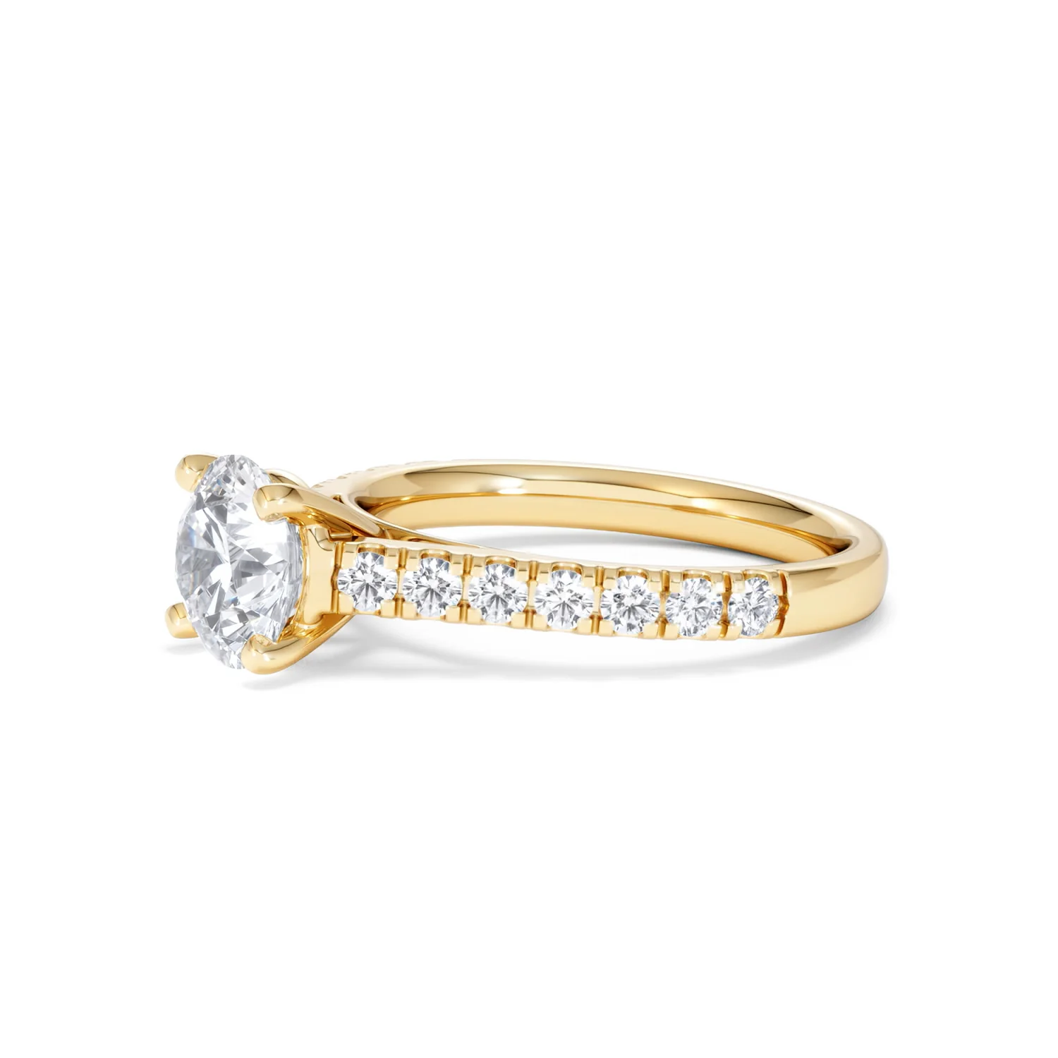 Natalia Lab Diamond Engagement Side Stone Ring 18K Gold 2.00CT F/VS1 - Image 75