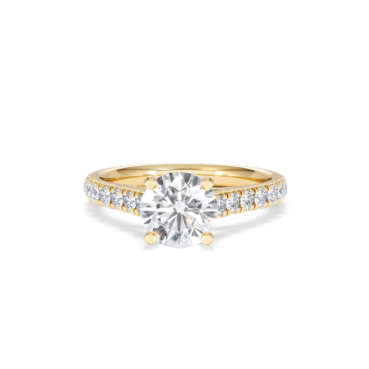 Natalia Lab Diamond Engagement Side Stone Ring 18K Gold 2.00CT F/VS1 - Image 87