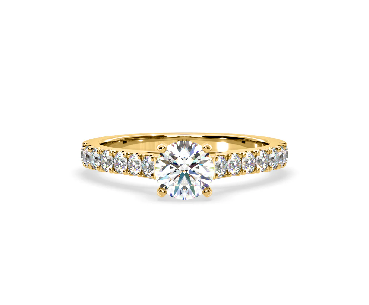 Natalia Lab Diamond Engagement Side Stone Ring 18K Gold 2.00CT F/VS1 - Image 88
