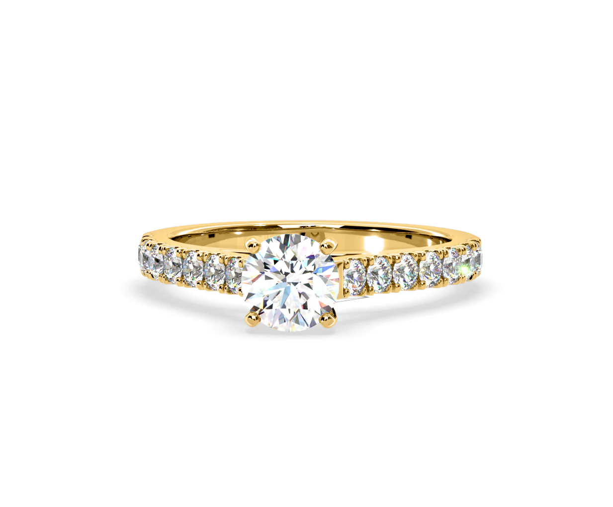 Natalia Lab Diamond Engagement Side Stone Ring 18K Gold 2.00CT F/VS1 - Image 89