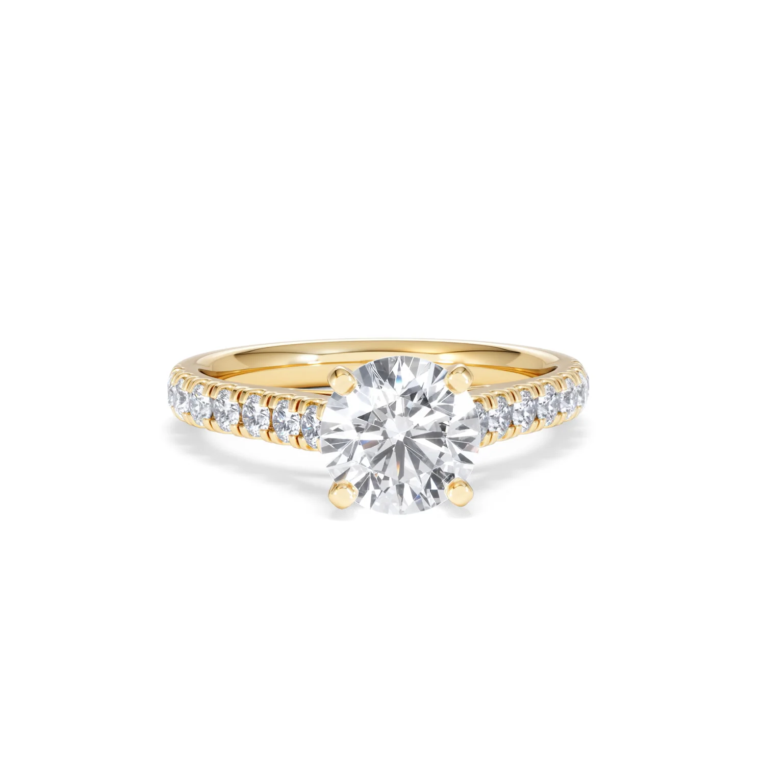 Natalia Lab Diamond Engagement Side Stone Ring 18K Gold 2.00CT F/VS1 - Image 9