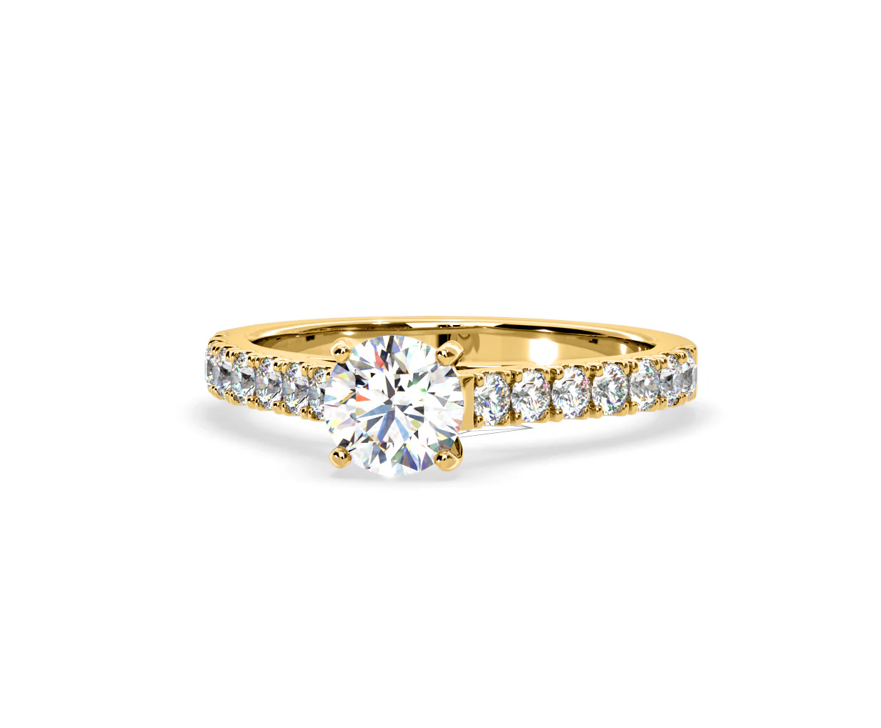 Natalia Lab Diamond Engagement Side Stone Ring 18K Gold 2.00CT F/VS1 - Image 90