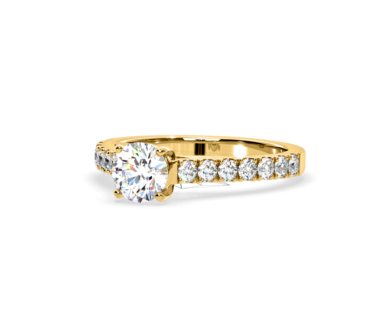 Natalia Lab Diamond Engagement Side Stone Ring 18K Gold 2.00CT F/VS1 - Image 93
