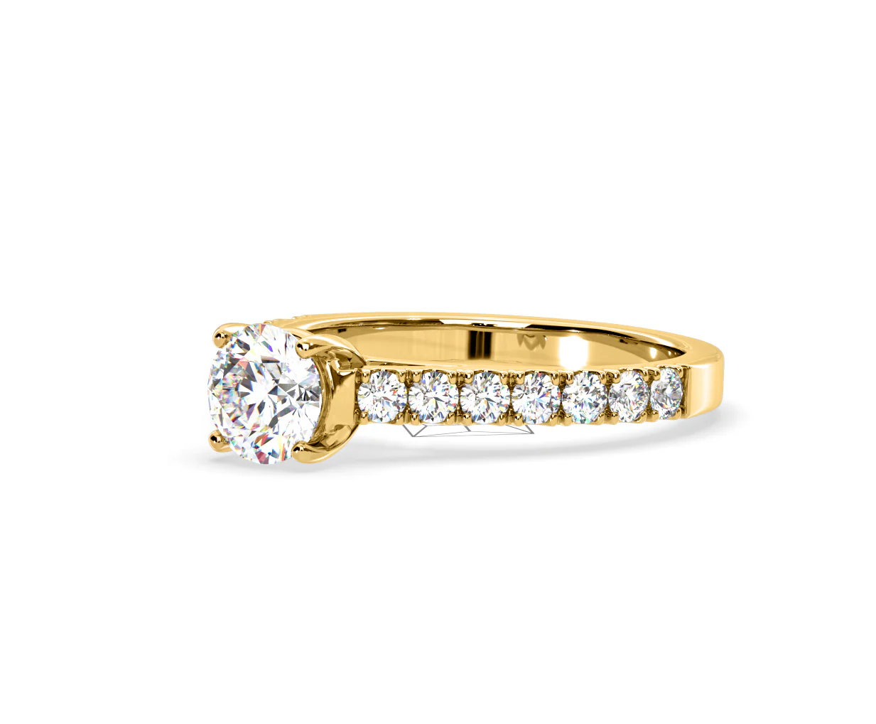 Natalia Lab Diamond Engagement Side Stone Ring 18K Gold 2.00CT F/VS1 - Image 96