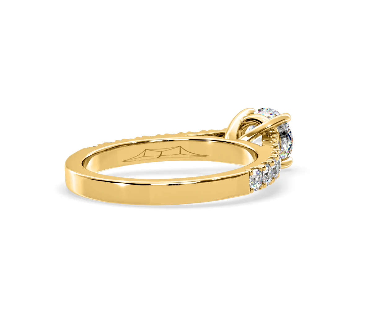 Natalia Lab Diamond Engagement Side Stone Ring 18K Gold 2.50CT F/VS1 - Image 136