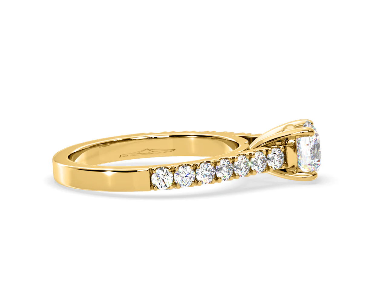 Natalia Lab Diamond Engagement Side Stone Ring 18K Gold 2.50CT F/VS1 - Image 147