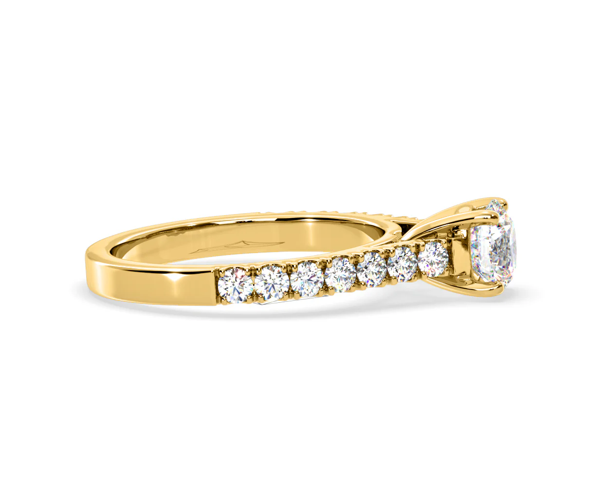 Natalia Lab Diamond Engagement Side Stone Ring 18K Gold 2.50CT F/VS1 - Image 149