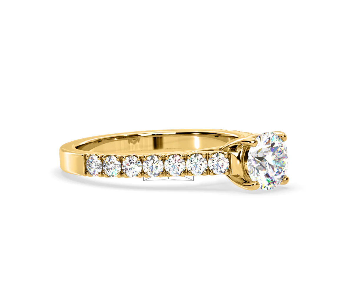 Natalia Lab Diamond Engagement Side Stone Ring 18K Gold 2.50CT F/VS1 - Image 157