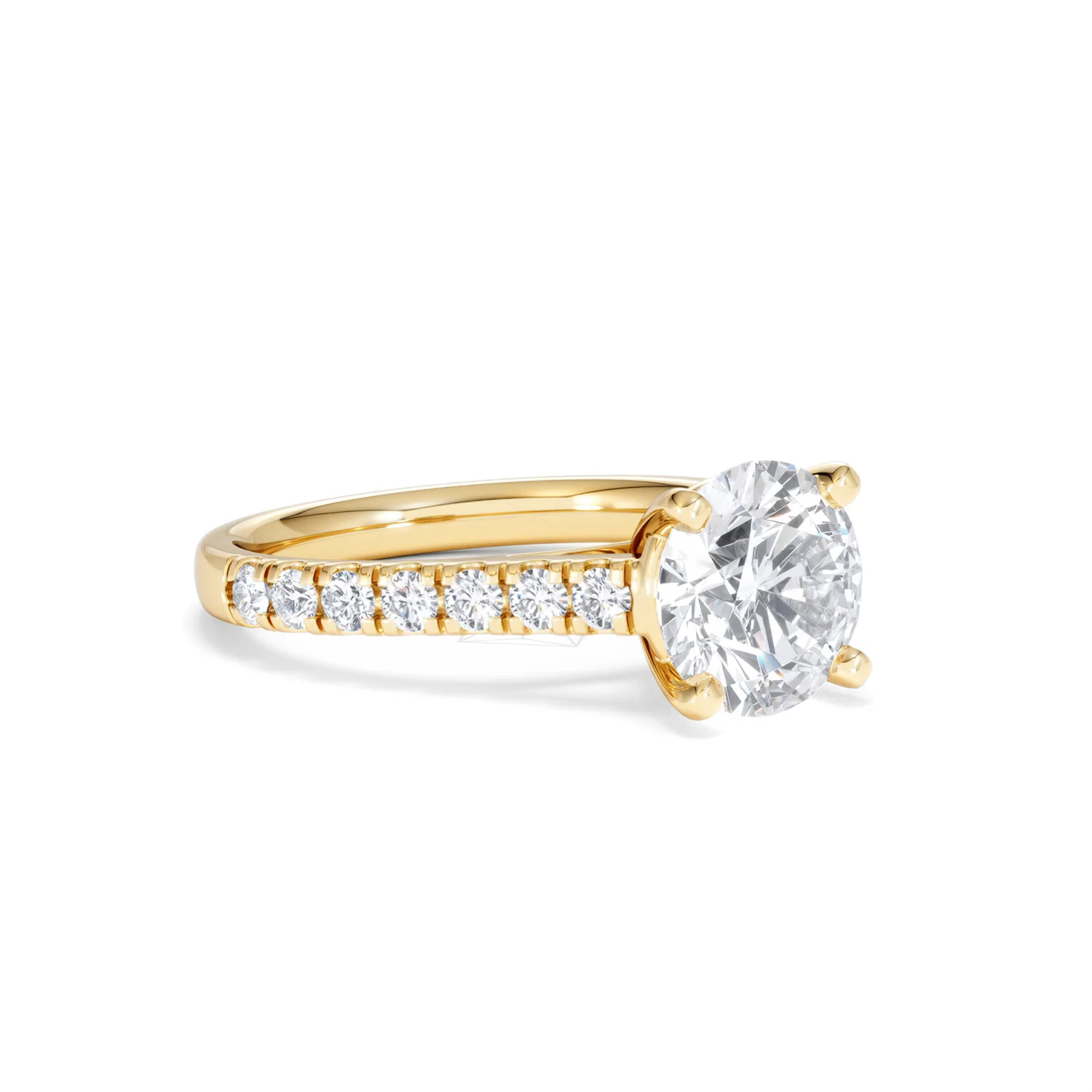 Natalia Lab Diamond Engagement Side Stone Ring 18K Gold 2.50CT F/VS1 - Image 16