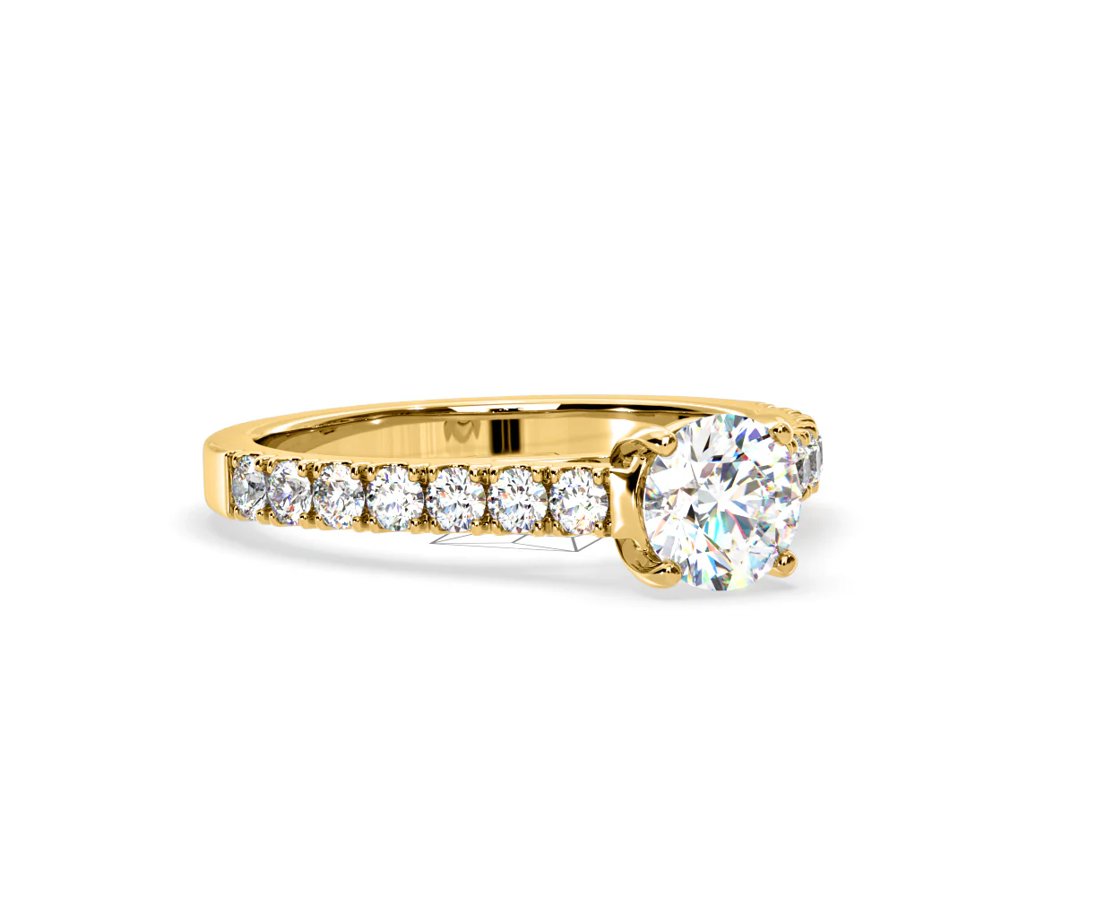 Natalia Lab Diamond Engagement Side Stone Ring 18K Gold 2.50CT F/VS1 - Image 161