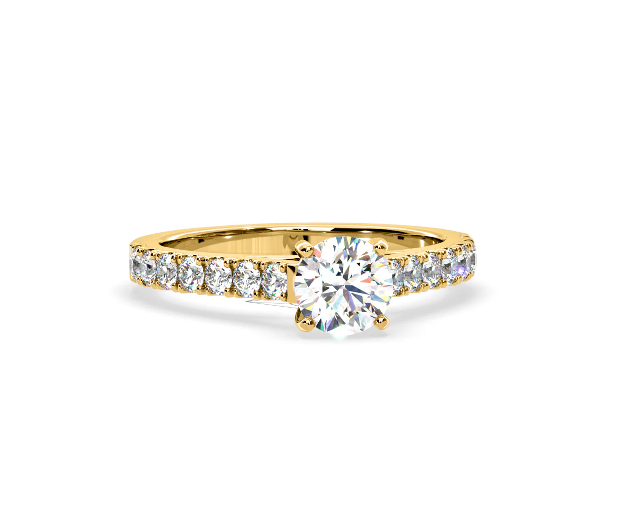 Natalia Lab Diamond Engagement Side Stone Ring 18K Gold 2.50CT F/VS1 - Image 165