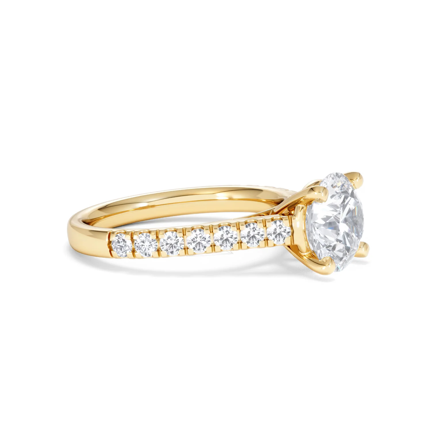 Natalia Lab Diamond Engagement Side Stone Ring 18K Gold 2.50CT F/VS1 - Image 21