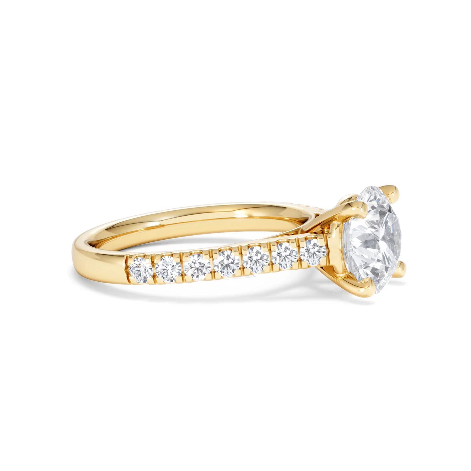 Natalia Lab Diamond Engagement Side Stone Ring 18K Gold 2.50CT F/VS1 - Image 22