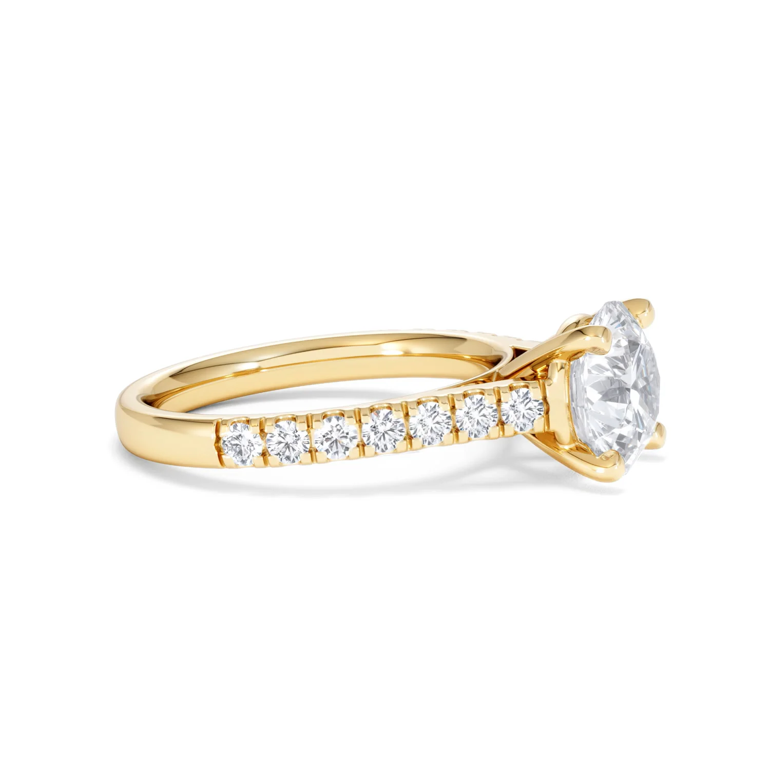 Natalia Lab Diamond Engagement Side Stone Ring 18K Gold 2.50CT F/VS1 - Image 23