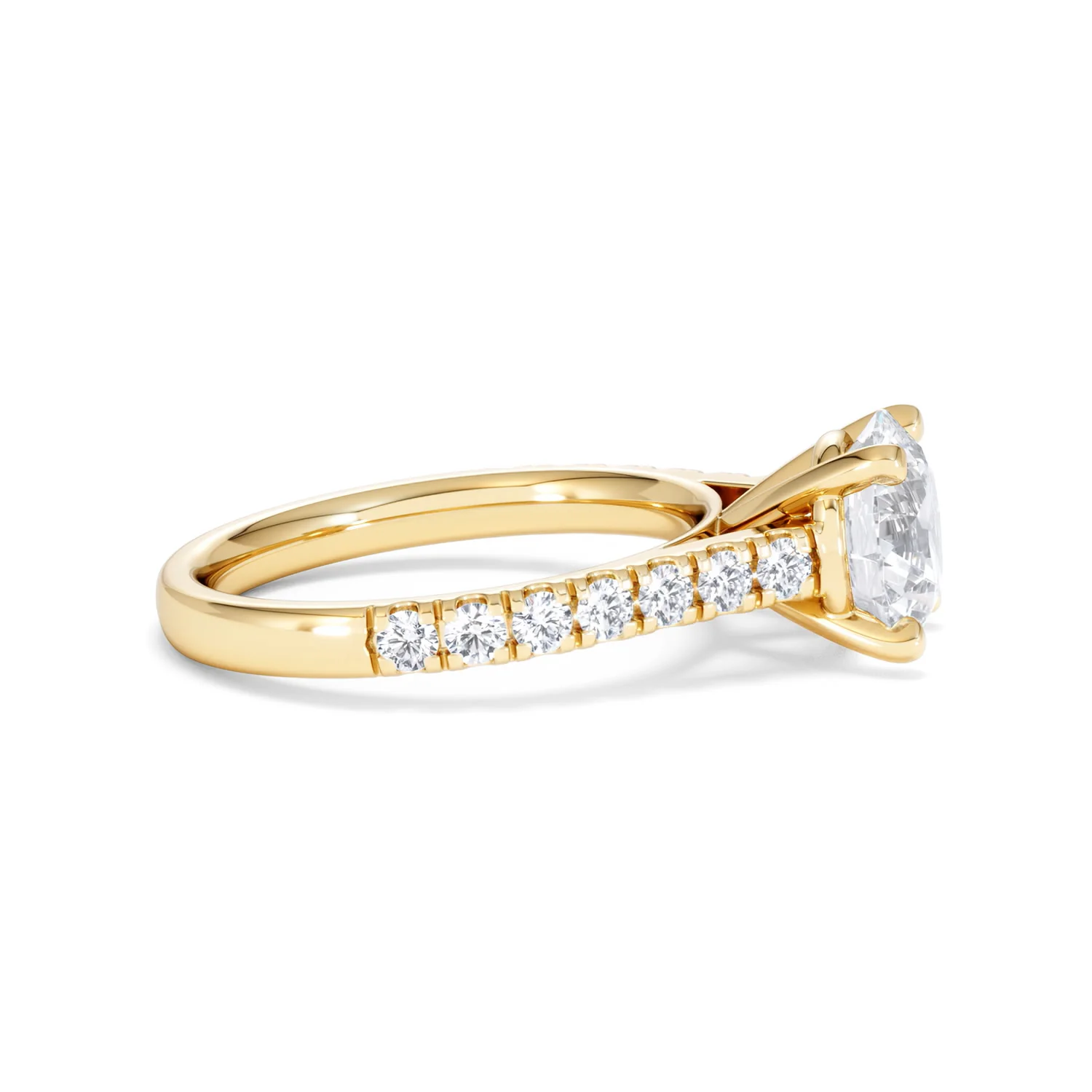 Natalia Lab Diamond Engagement Side Stone Ring 18K Gold 2.50CT F/VS1 - Image 26