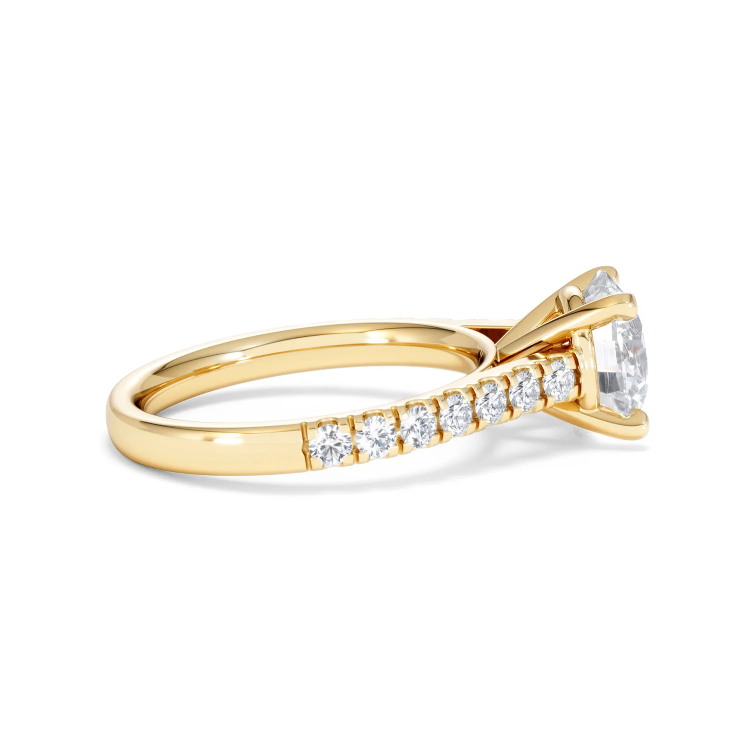 Natalia Lab Diamond Engagement Side Stone Ring 18K Gold 2.50CT F/VS1 - Image 29