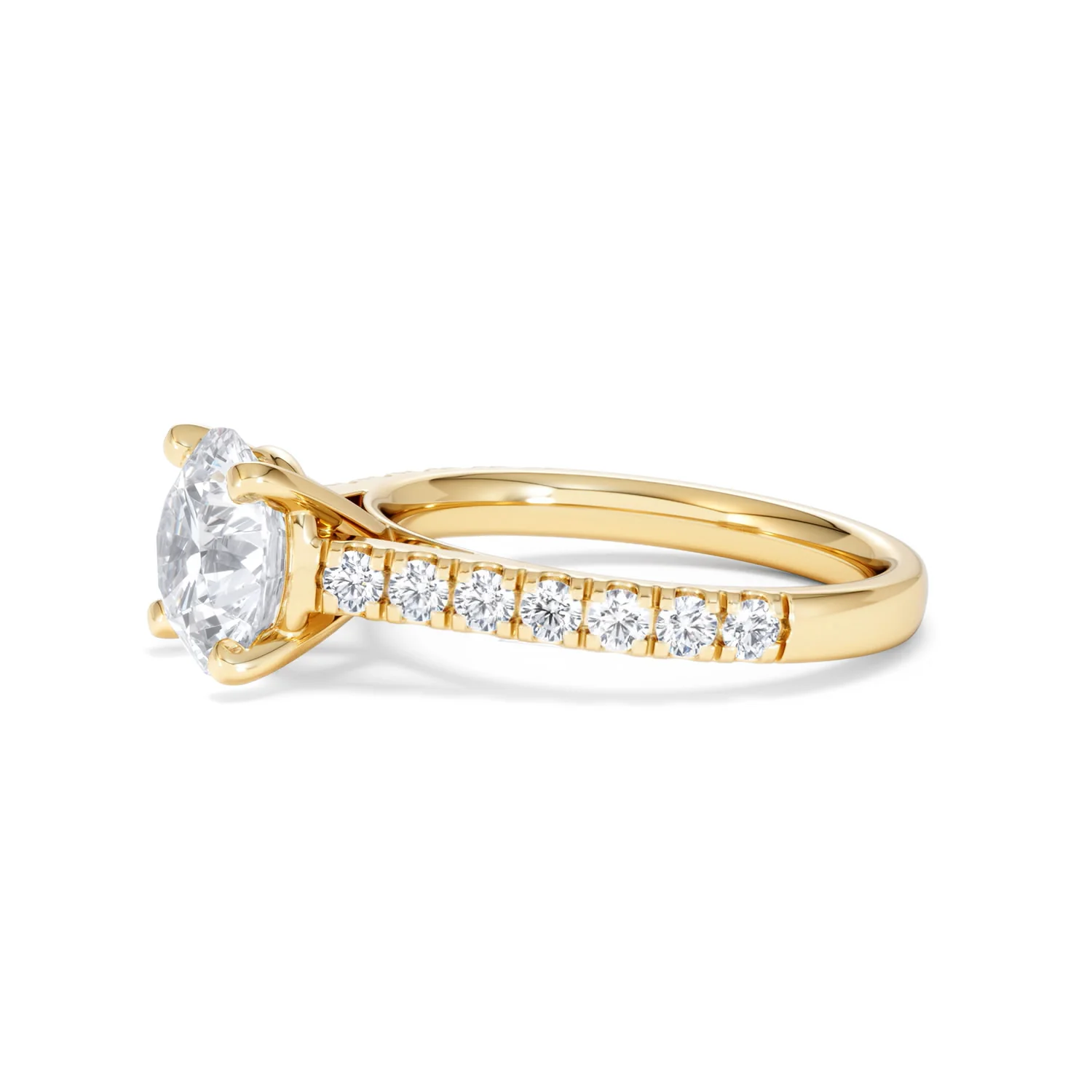 Natalia Lab Diamond Engagement Side Stone Ring 18K Gold 2.50CT F/VS1 - Image 73