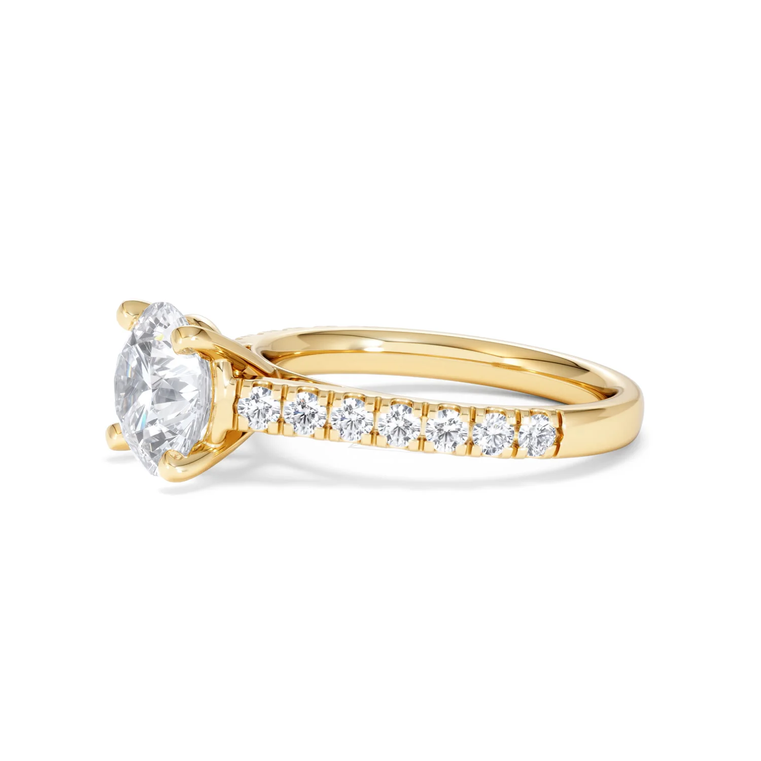 Natalia Lab Diamond Engagement Side Stone Ring 18K Gold 2.50CT F/VS1 - Image 74