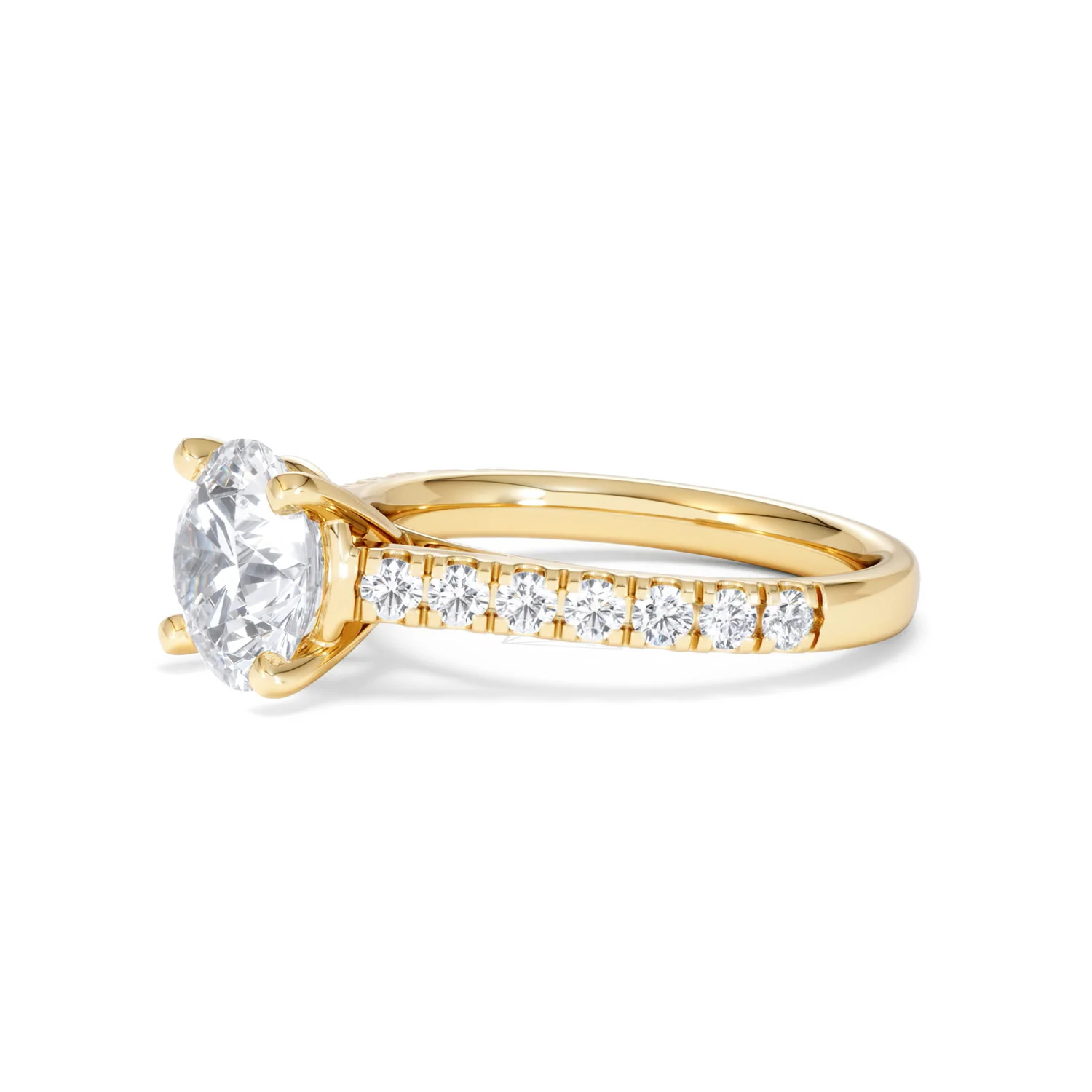Natalia Lab Diamond Engagement Side Stone Ring 18K Gold 2.50CT F/VS1 - Image 75
