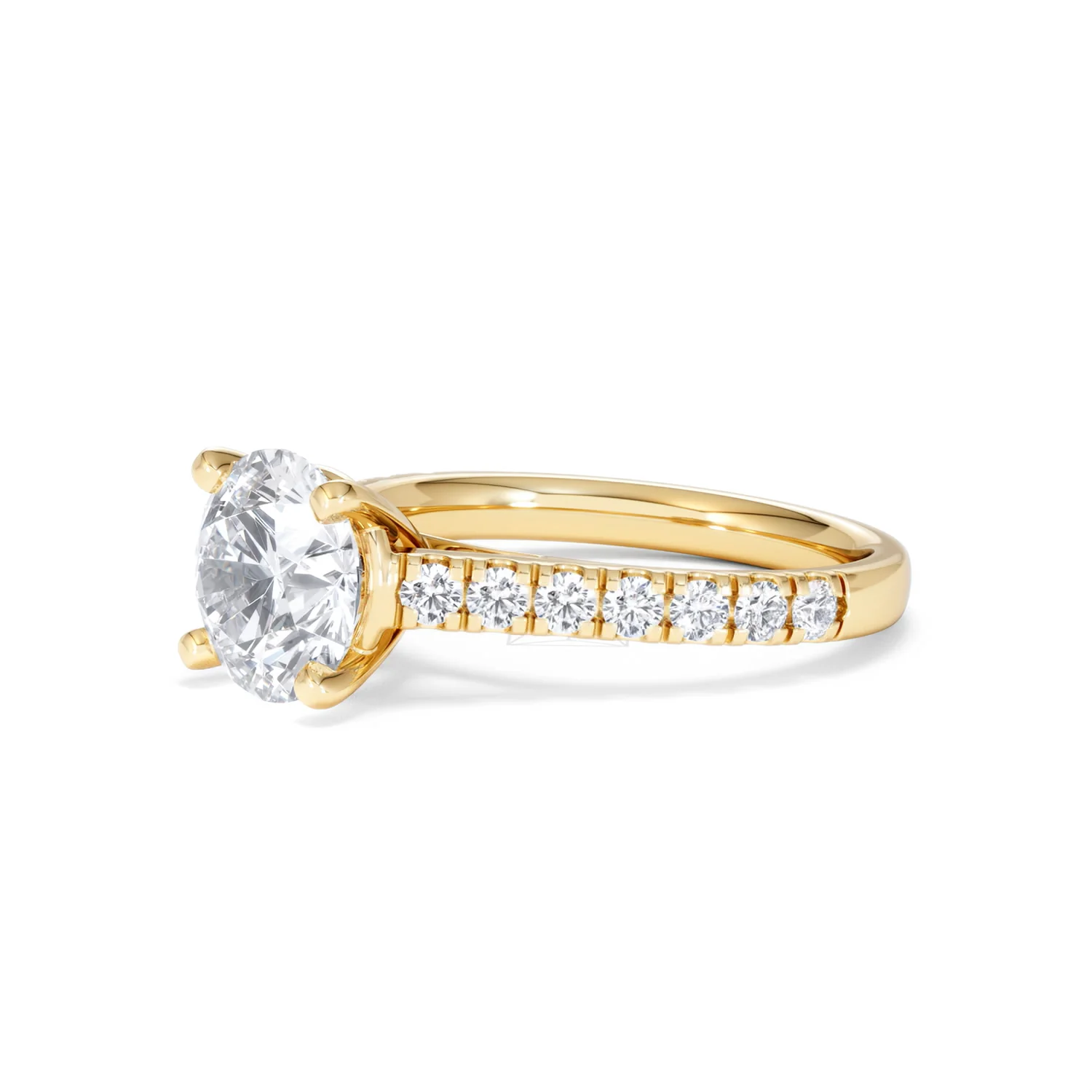 Natalia Lab Diamond Engagement Side Stone Ring 18K Gold 2.50CT F/VS1 - Image 77