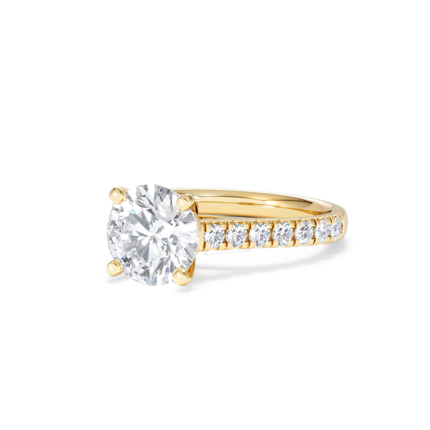 Natalia Lab Diamond Engagement Side Stone Ring 18K Gold 2.50CT F/VS1 - Image 82
