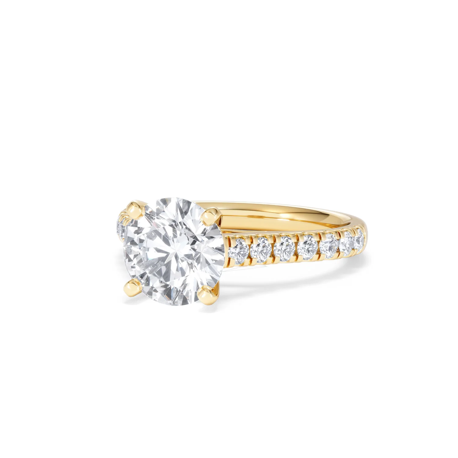 Natalia Lab Diamond Engagement Side Stone Ring 18K Gold 2.50CT F/VS1 - Image 83