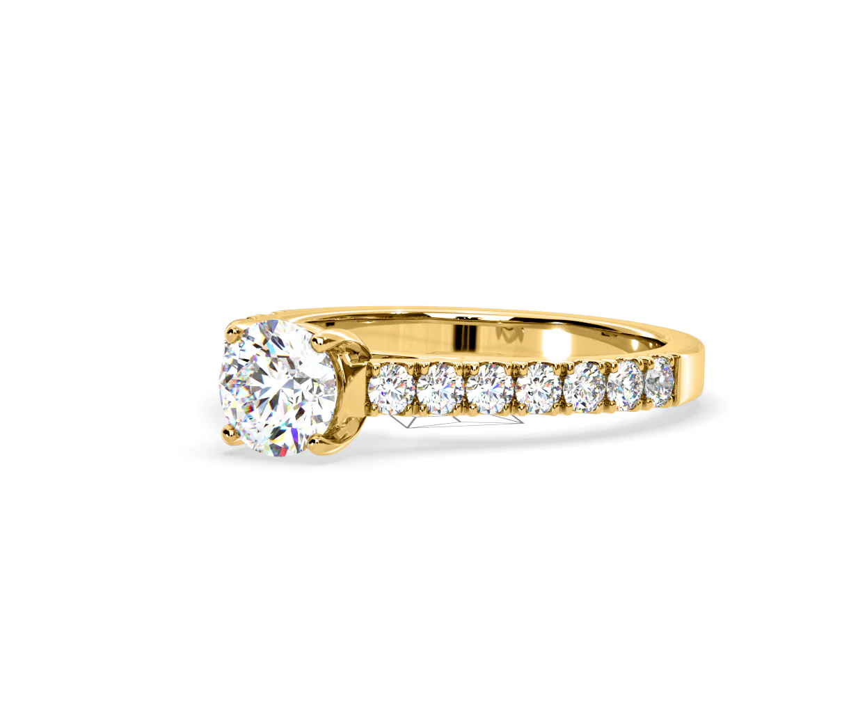 Natalia Lab Diamond Engagement Side Stone Ring 18K Gold 2.50CT F/VS1 - Image 95